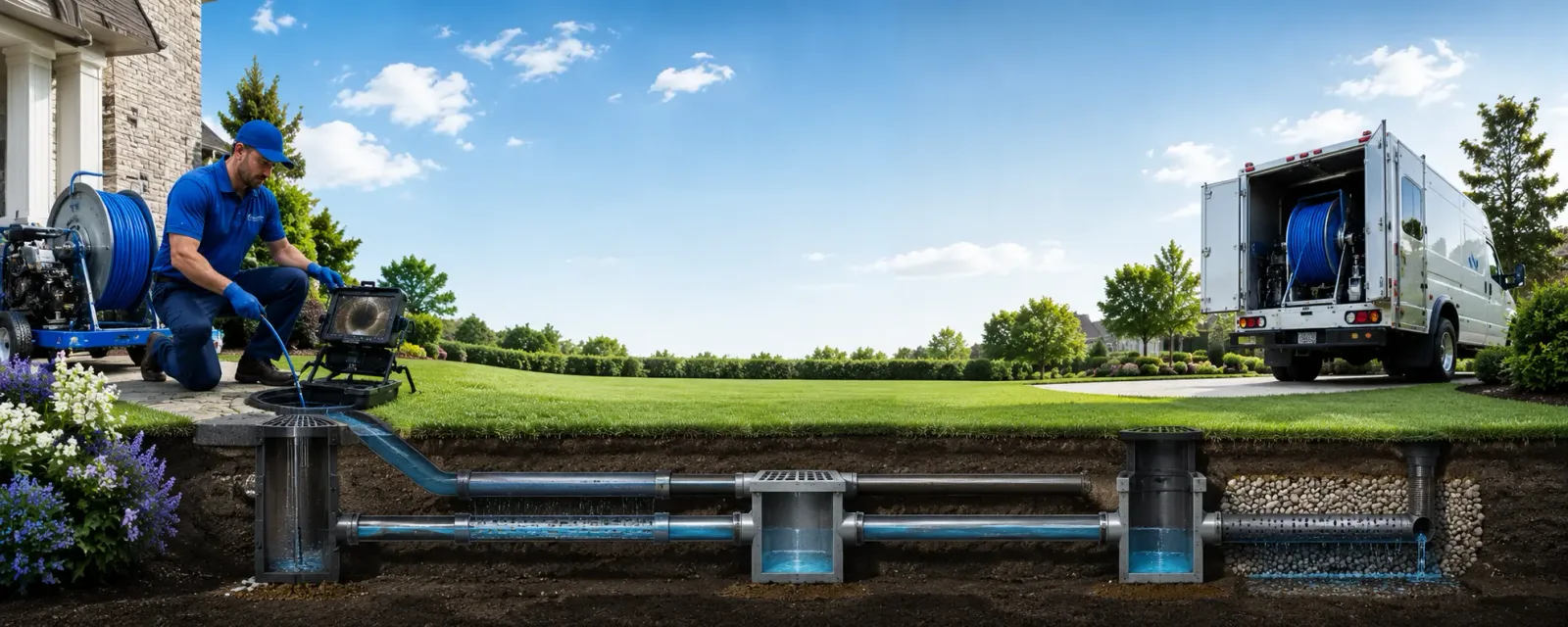 Outdoor drain cleaning information for Plymouth, ME